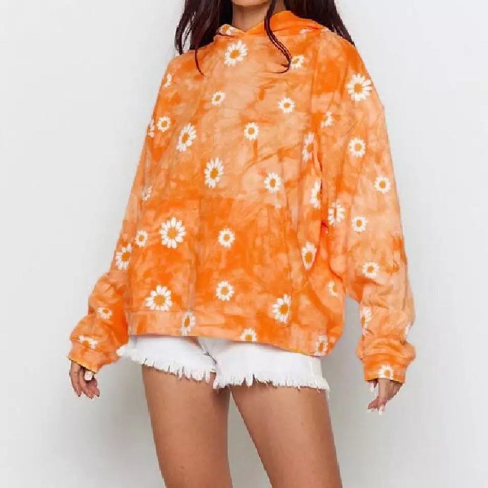 New Spring relaxed fit floral hoodie - Picture 2 of 6